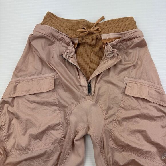 Free People Movement Lovin Life 3-in-1 Jogger Pants Pink XS High Waist Zip - Picture 4 of 12